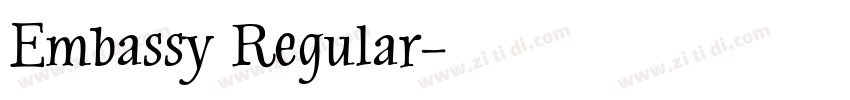 Embassy Regular字体转换